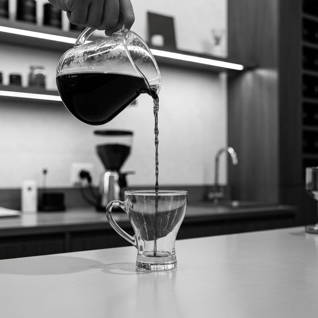 Premium coffee pour